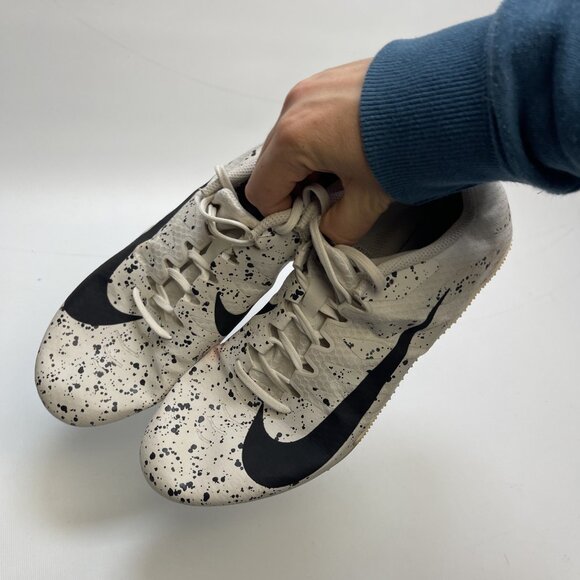 Nike Zoom Rival S Racing Spikes Men Sz 10 US Black White Track Field Shoes Read - Picture 15 of 16